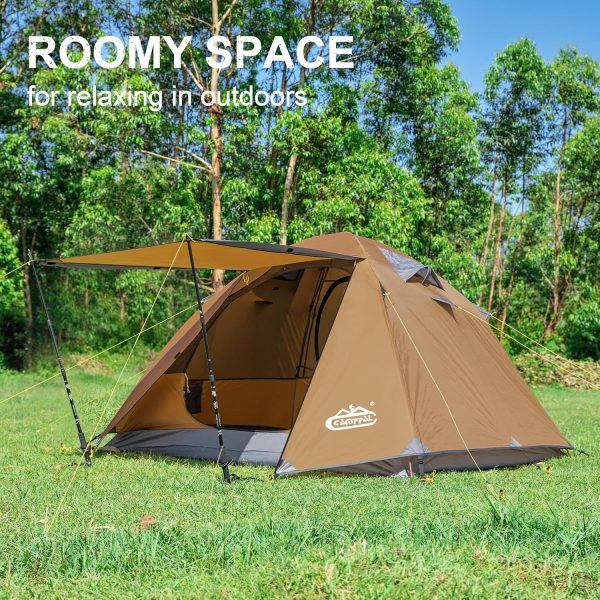 2-3 Person Tent - Waterproof Windproof 4 Season Tent for Backpacking, Hiking, Hunting, Motorcycling & Biking - Image 2