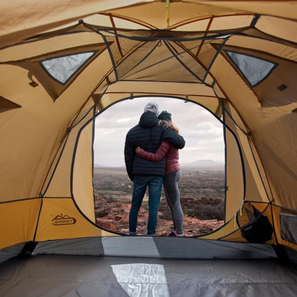 2-3 Person Tent - Waterproof Windproof 4 Season Tent for Backpacking, Hiking, Hunting, Motorcycling & Biking - Image 4