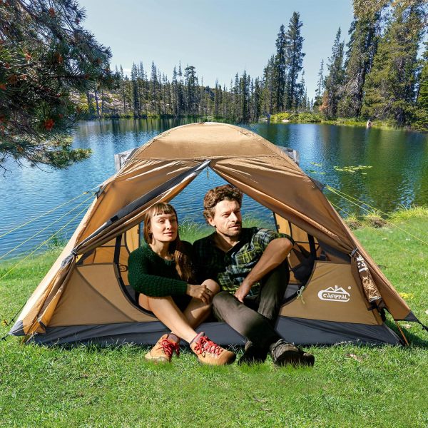 2-3 Person Tent - Waterproof Windproof 4 Season Tent for Backpacking, Hiking, Hunting, Motorcycling & Biking - Image 8