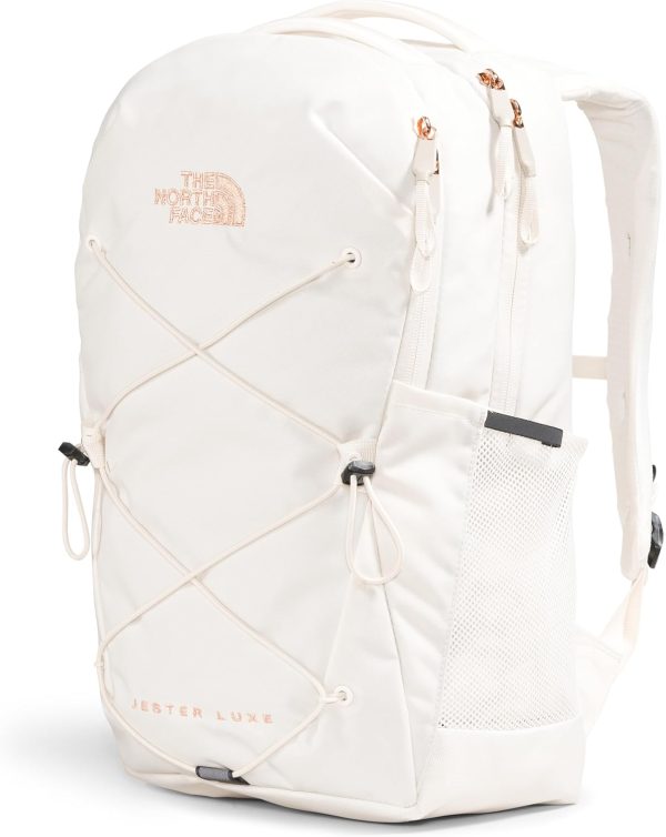 The North Face Women's Jester Luxe Everyday Laptop Backpack, Gardenia White/Burnt Coral Metallic, One Size - Image 2