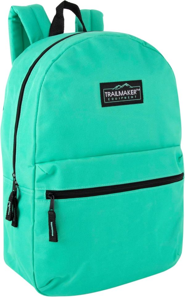 Trail maker 24 Pack- Classic 17 Inch Backpacks in Bulk Wholesale Back Packs for Boys and Girls (Assorted 12 Colors Pack) - Image 5